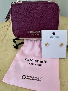 Kate Spade Jewelry Travel Case & Earring Bundle